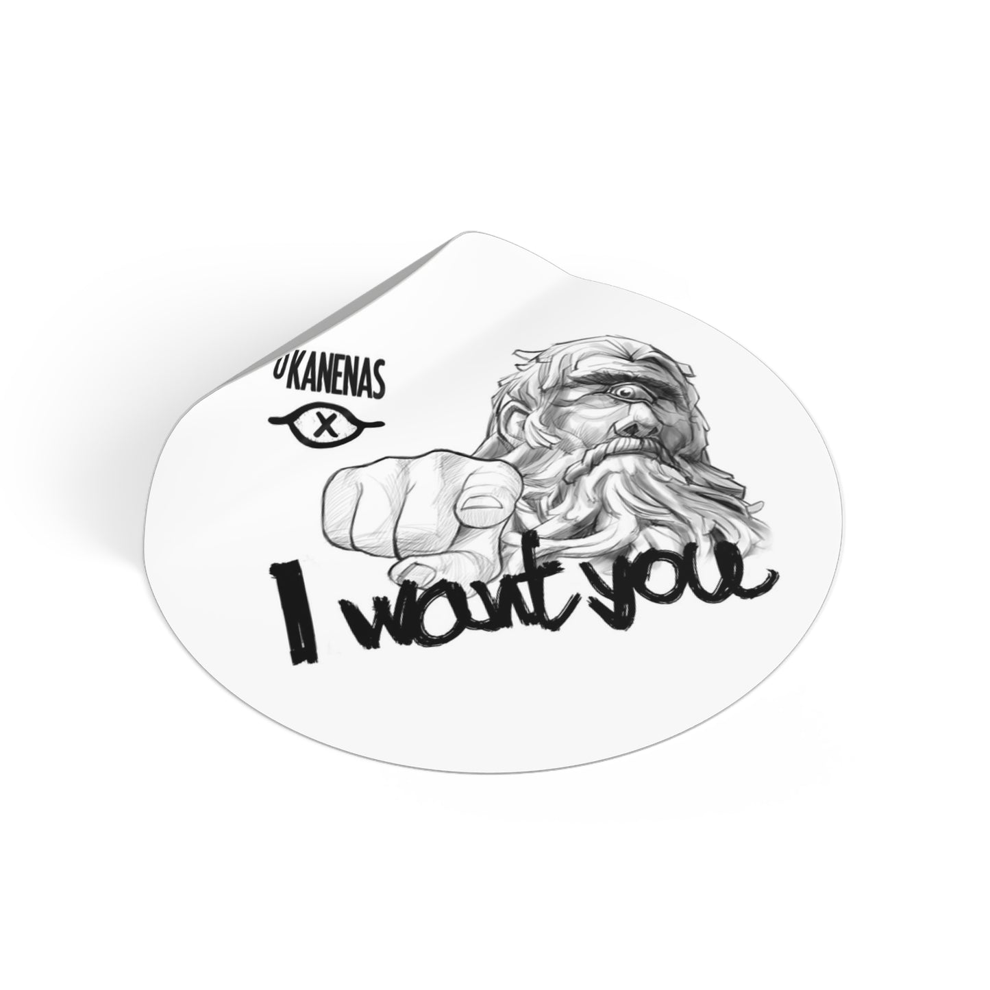 Cyclop Round Vinyl Stickers
