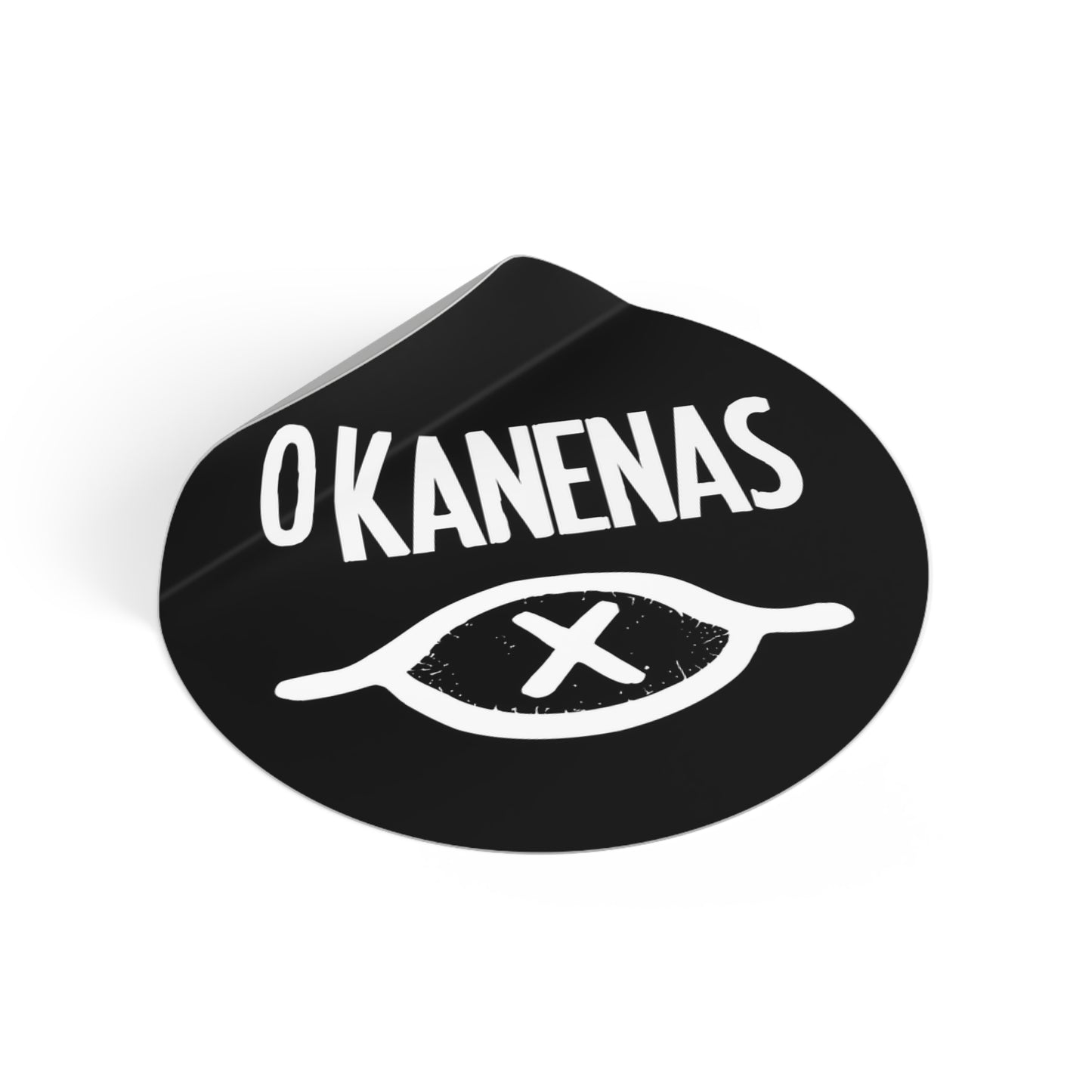 O KANENAS Round Vinyl Stickers