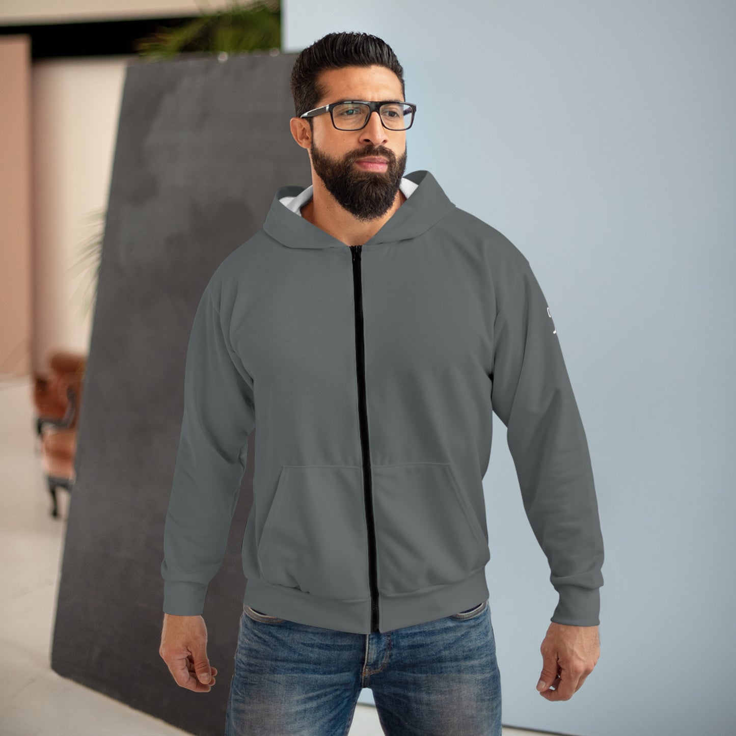 O KANENAS Unisex Zip Hoodie (AOP)