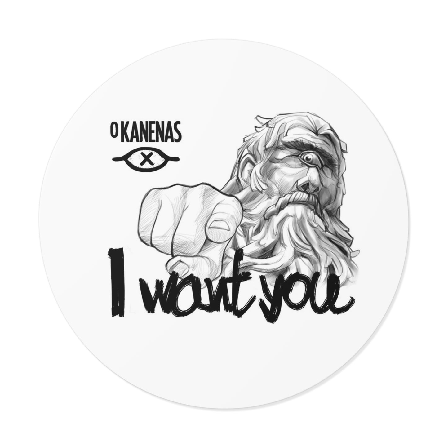 Cyclop Round Vinyl Stickers