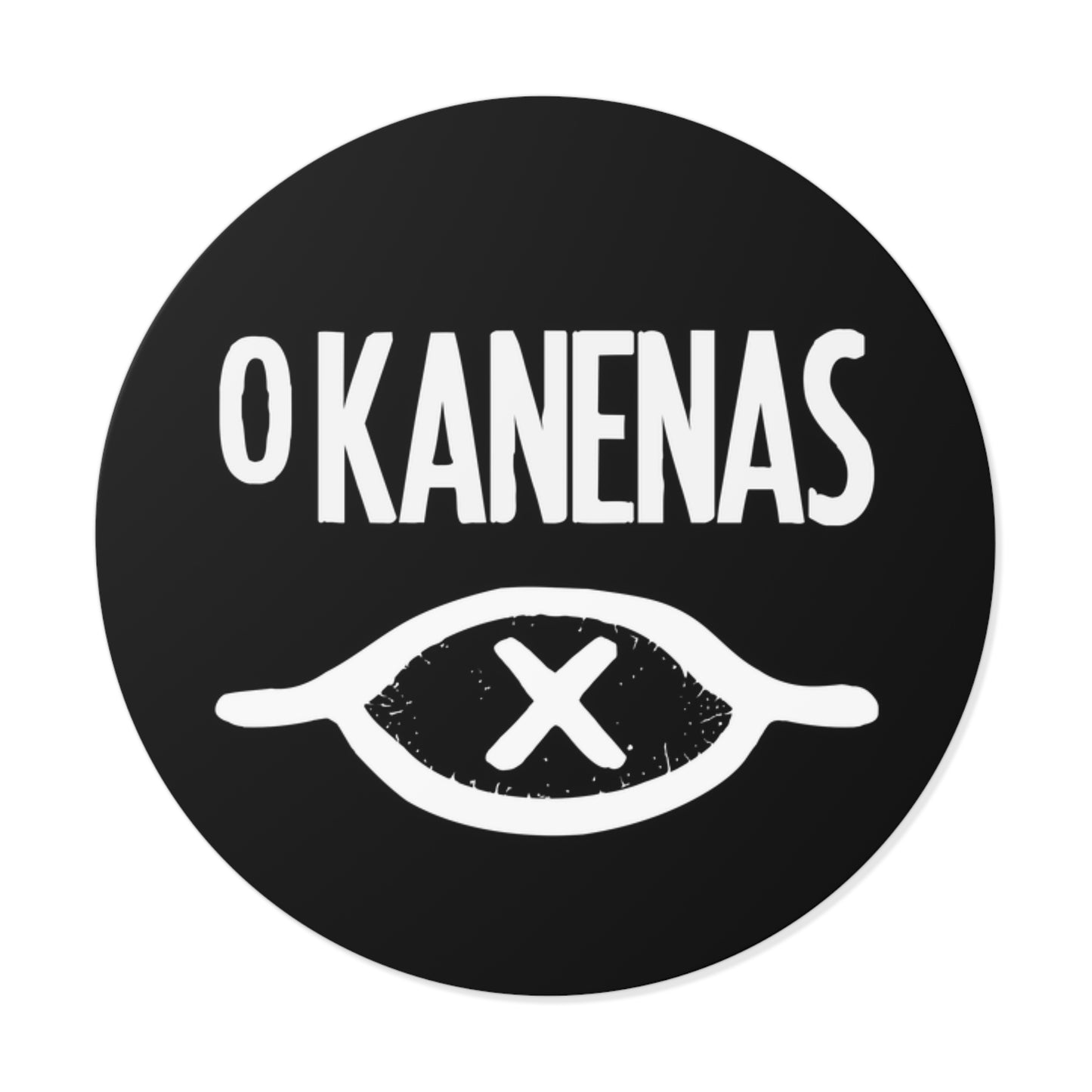 O KANENAS Round Vinyl Stickers