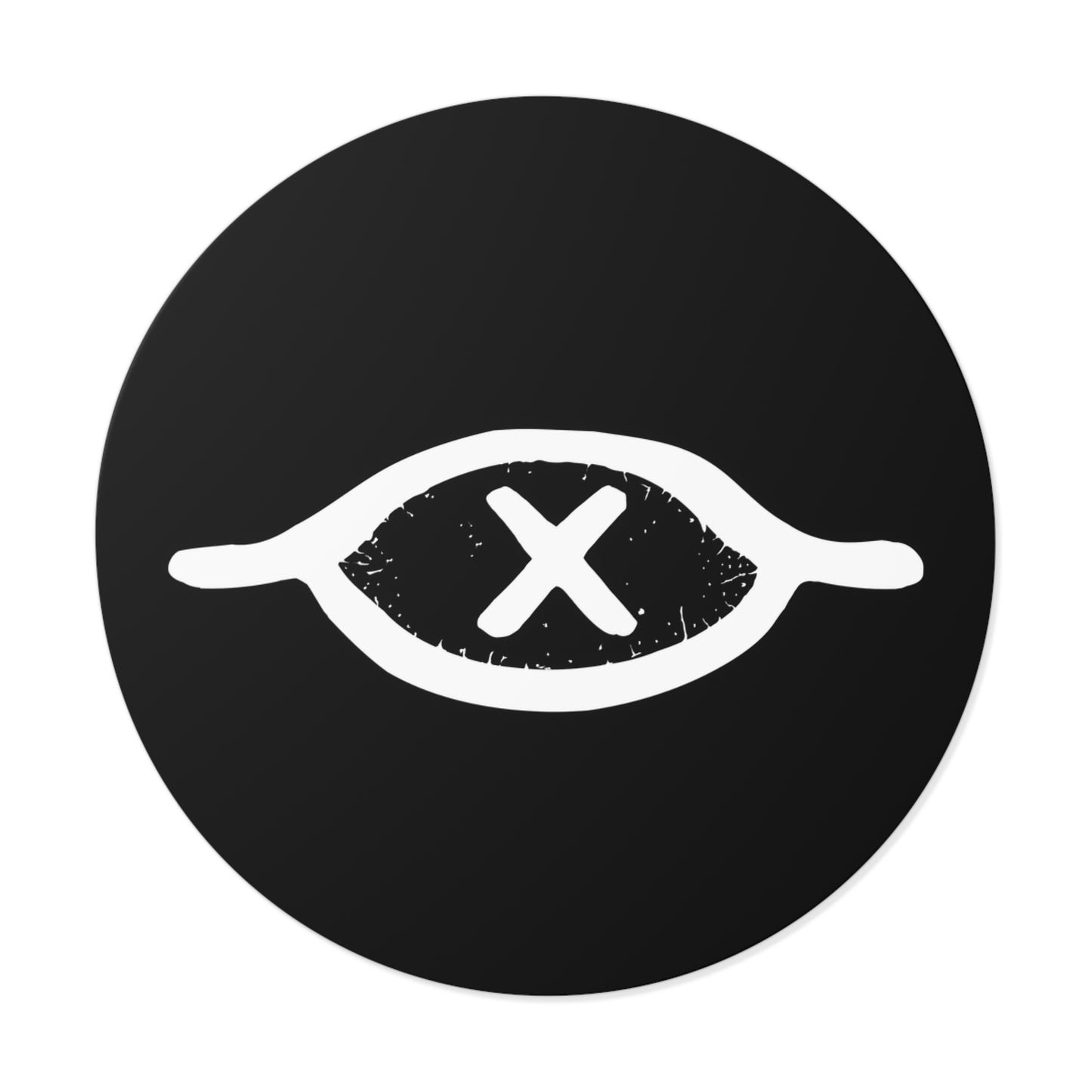Blinded Eye Round Vinyl Stickers
