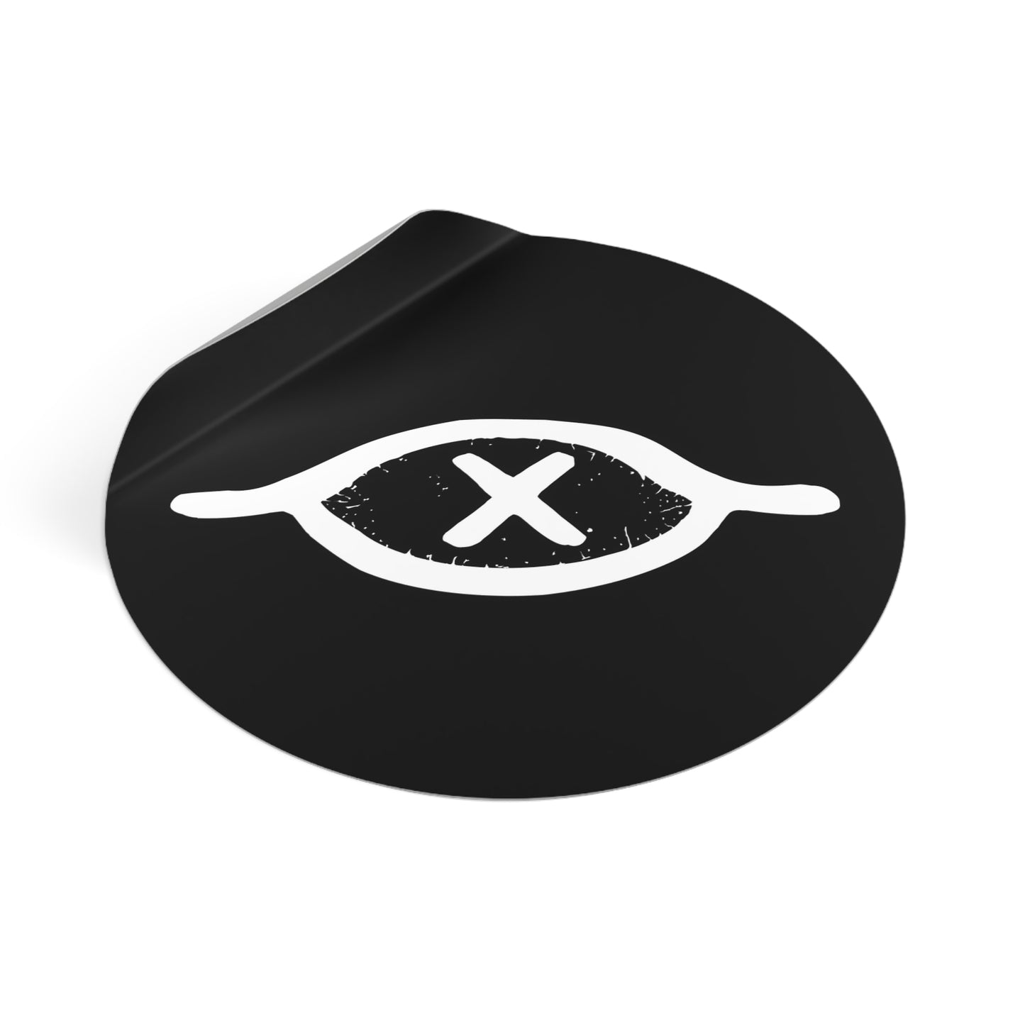 Blinded Eye Round Vinyl Stickers