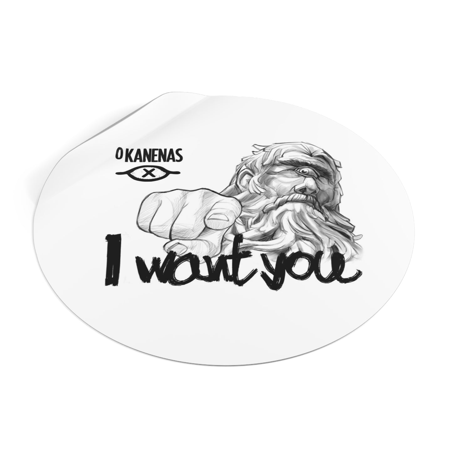 Cyclop Round Vinyl Stickers