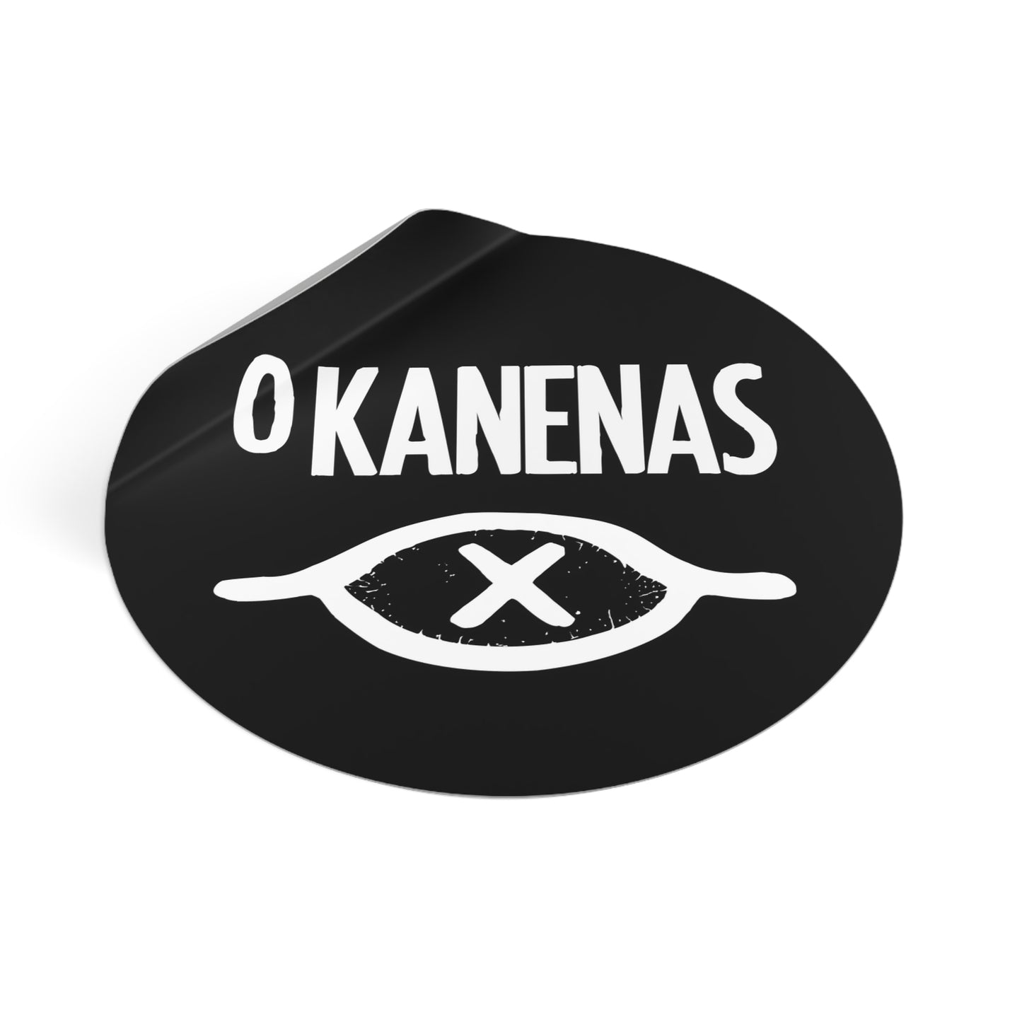 O KANENAS Round Vinyl Stickers