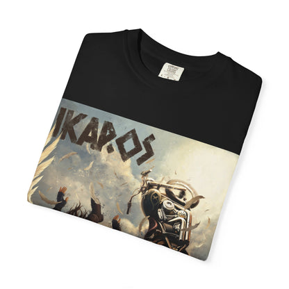 Ikaros Mythic Motorcycle T-Shirt — OKANEMAS Winged Rider Graphic Tee