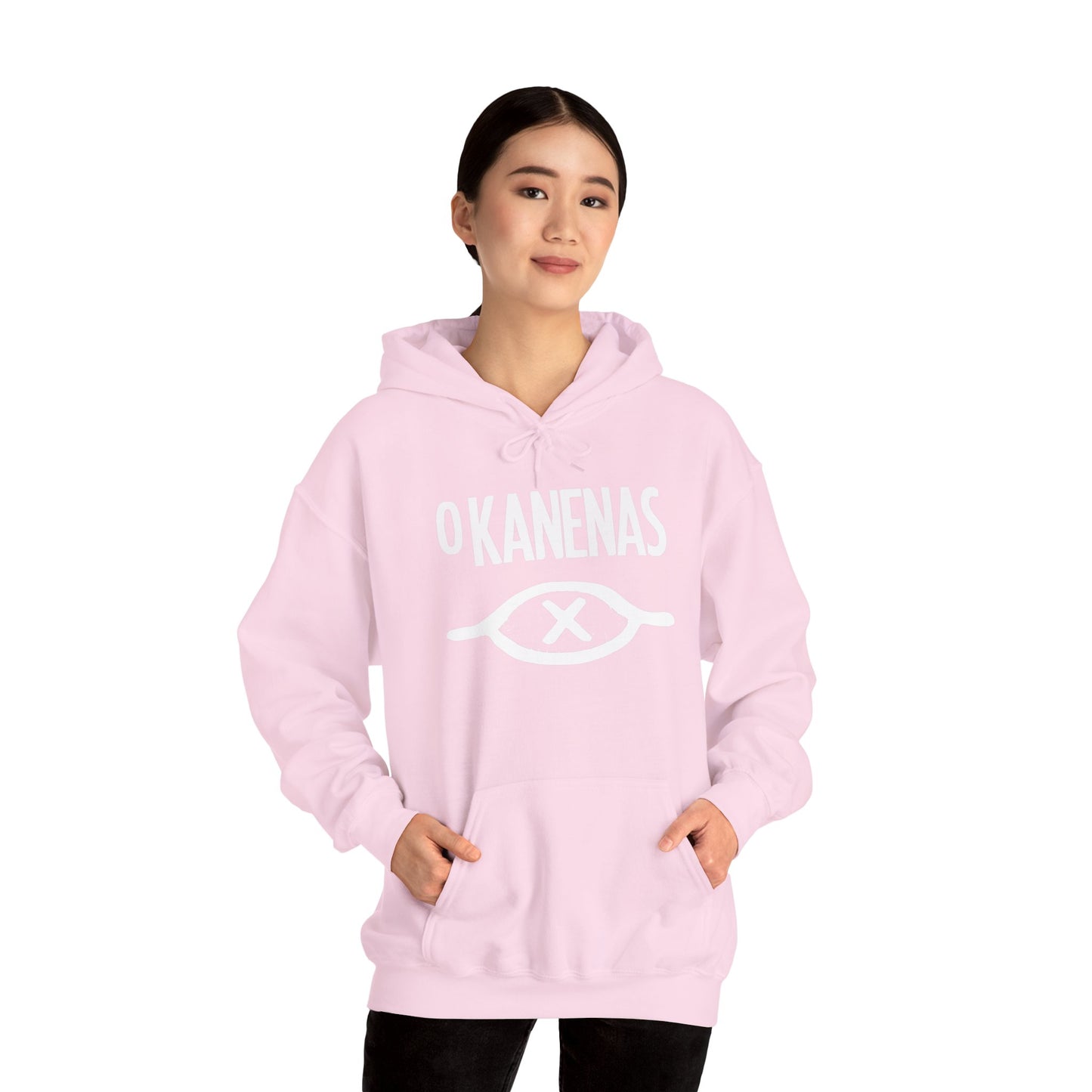 Sudadera con capucha unisex de mezcla pesada O KANENAS 