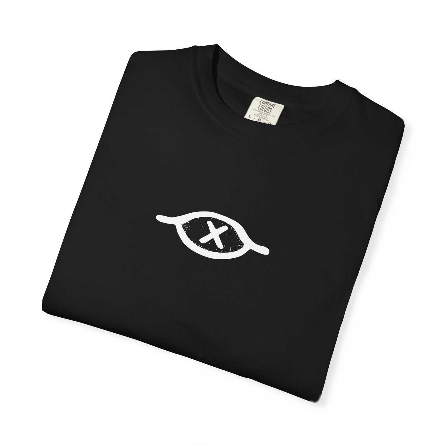 Minimalist Eye Logo T-Shirt — Black Graphic Tee