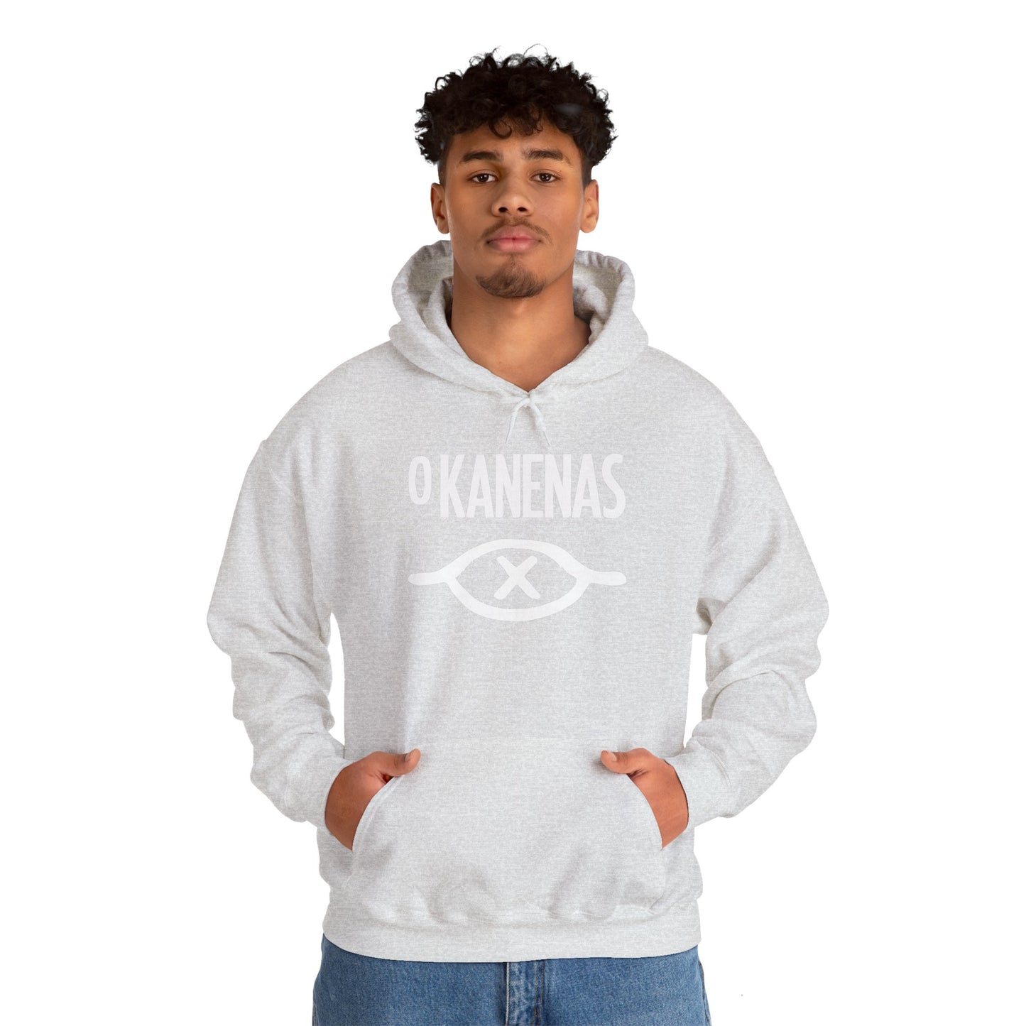 Sudadera con capucha unisex de mezcla pesada O KANENAS 