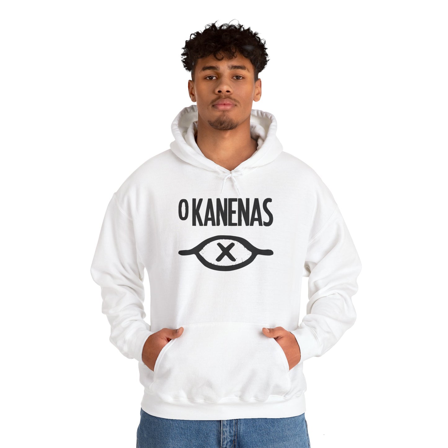 Sudadera con capucha unisex de mezcla pesada O KANENAS 