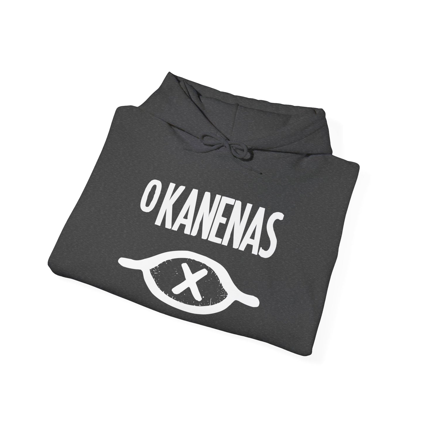 Sudadera con capucha unisex de mezcla pesada O KANENAS 