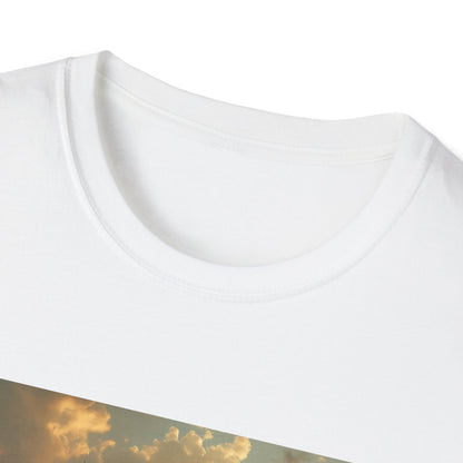 Godless Sunset Graphic T-Shirt — Vintage Beach Temple Design